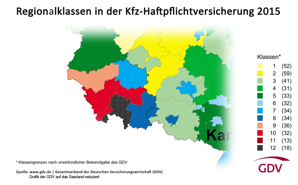 Neue Kfz Regionalklassen 15 Volklingen Auf Platz 10 Der Teuersten Haftpflichteinstufung Der Regionen Volklingen Im Wandel