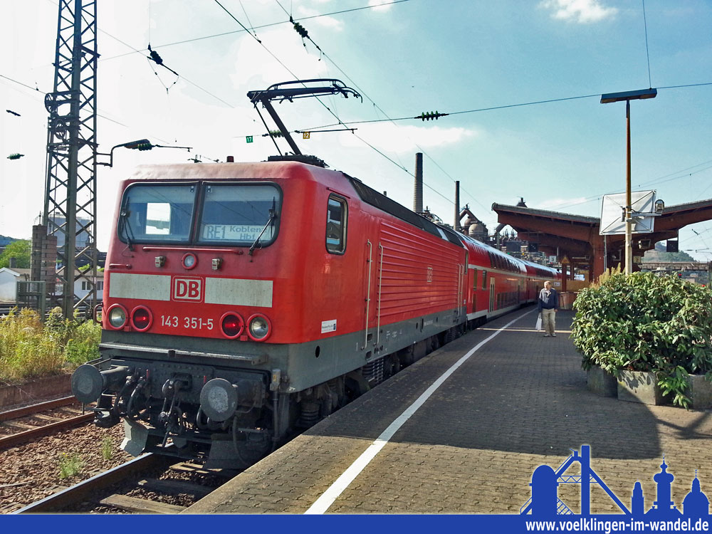 Ein Regionalexpress nach Koblenz im Bahnhof Völklingen (Symbolisches Foto)