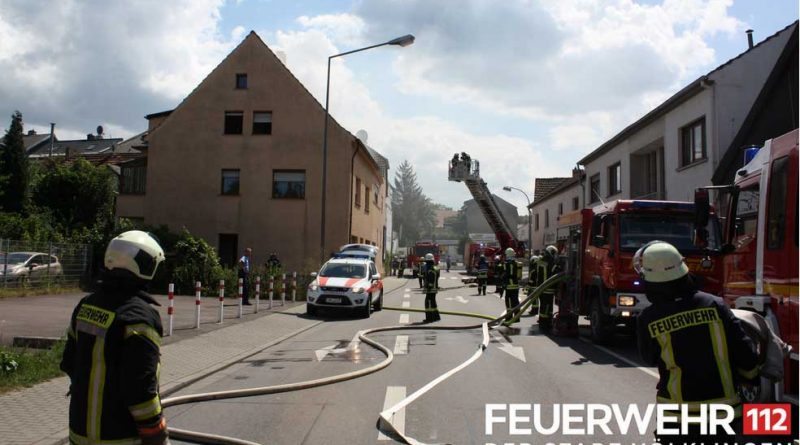 Brand in einem Fürstenhausener Badezimmer (Foto: Feuerwehr Völklingen)
