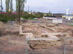 Die Ausgrabungen im Alten Brühl legten die Grundmauern der alten Martinskirche wieder frei