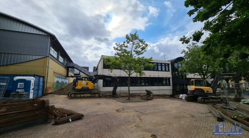 Baustelle an der Grundschule Bergstrasse