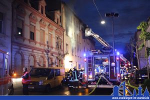 Feuerwehreinsatz in der Kreppstraße (Foto: Hell)