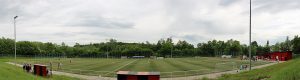 Der Kunstrasenplatz hinter dem Hermann-Neuberger-Stadion (Foto: Hell 2016)