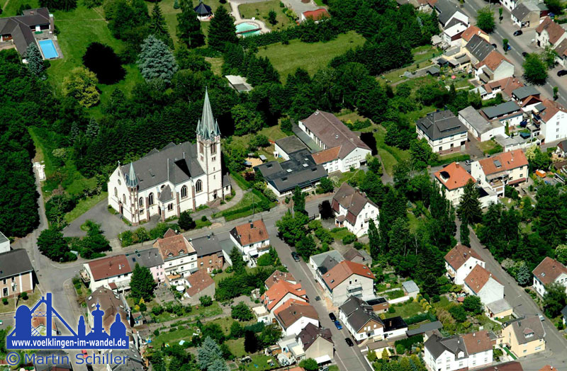 Maria Himmelfahrt in Geislautern aus der Luft © Martin Scheller