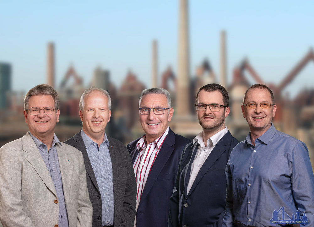von links nach rechts: Dieter Pick, Heiko Schlang, Uwe Steffen, Andreas Hell, Arnd Ruppenthal