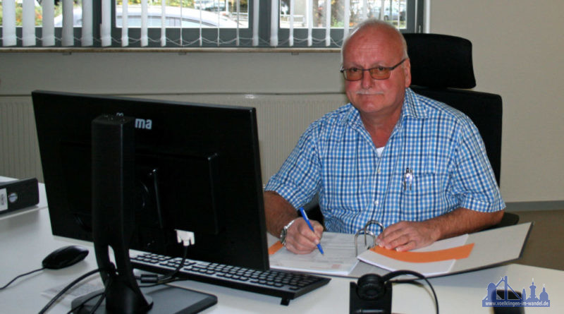 Stephan Baierschmitt am Arbeitsplatz (Foto: Stadtwerke Völklingen)