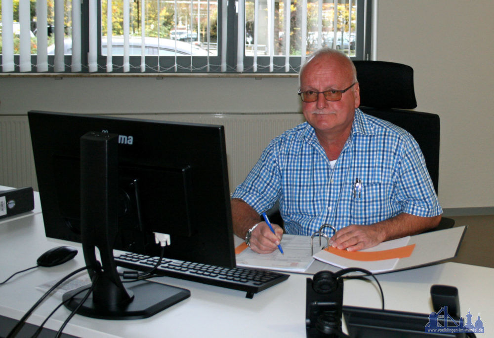 Stephan Baierschmitt am Arbeitsplatz (Foto: Stadtwerke Völklingen)